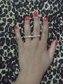 Anel Duplo Strass