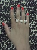 Anel Corujinhas com Strass